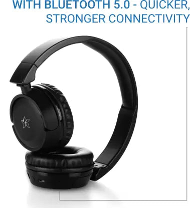 Flipkart SmartBuy BassMoverz 18LY30BK Bluetooth Headset (Black, On the Ear) Flipkart SmartBuy BassMoverz 18LY30BK Bluetooth Headset (Black, On the Ear)